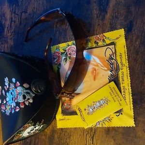 Authentic Ed Hardy sunglasses with case